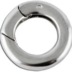 Schließe Sterling Silber 925 Karabiner Verschluss rund Ø 14mm