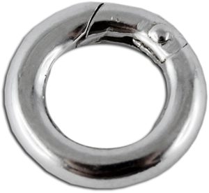 Schließe Sterling Silber 925 Karabiner Verschluss rund Ø 12mm