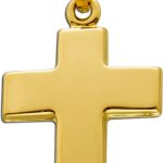 Kreuz Anhänger Gelbgold 333 8 Karat Taufe