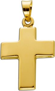 Kreuz Anhänger Gelbgold 333 8 Karat Taufe