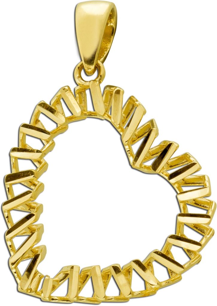 Herz Anhänger Gelbgold 333 8K