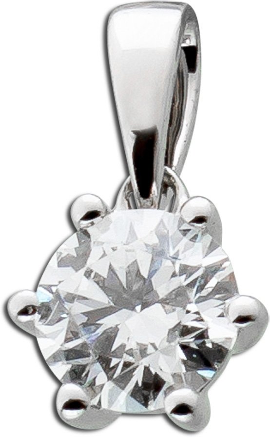 Solitär Anhänger 0,25 FVSI Weißgold 585 14K Lab Grown Diamond