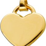 Herz Anhänger Gelbgold 333 8 Karat Gravierbar