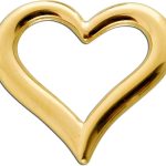 Swinging Heart Herz Anhänger Gelbgold 333 8 Karat