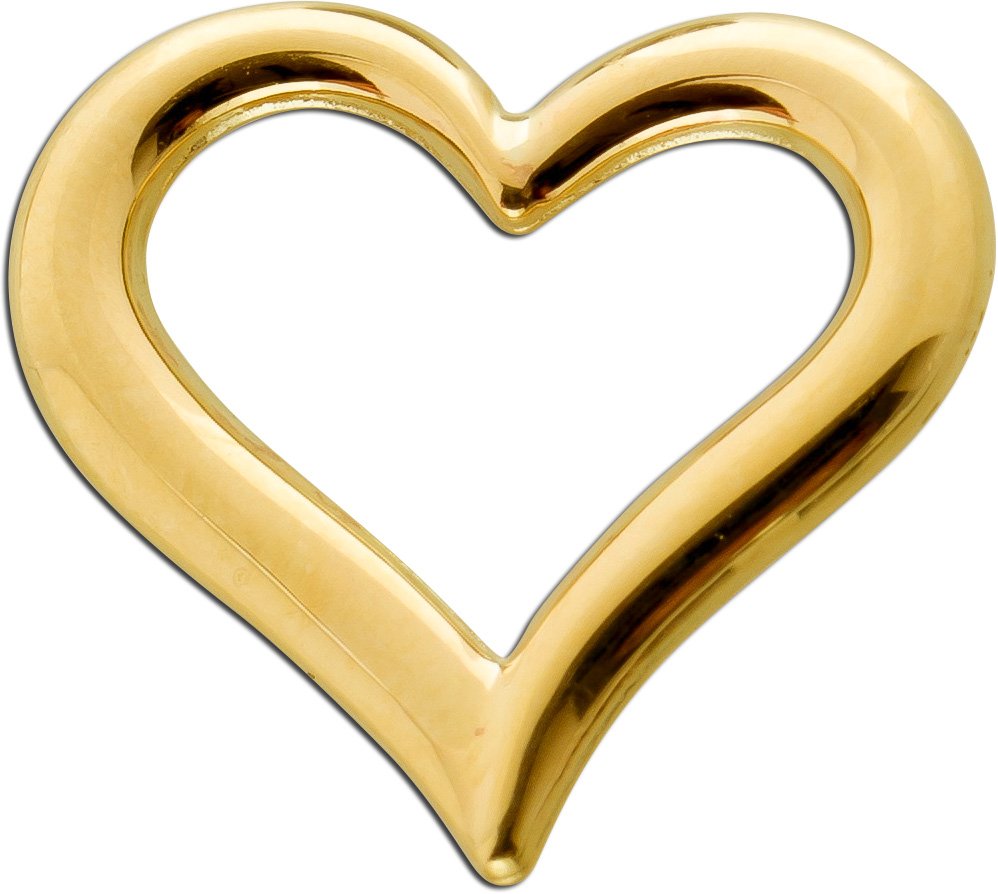 Swinging Heart Herz Anhänger Gelbgold 333 8 Karat