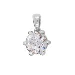 Solitär Anhänger 0.75ct F VSI Weißgold 585 14K Lab Grown Diamant