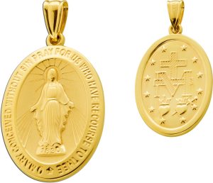 Milagrosa Maria Magdalena Anhänger Gold 333 8K