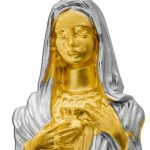 Maria Magdalena Anhänger Gold Weißgold 333 8K halbmassiv