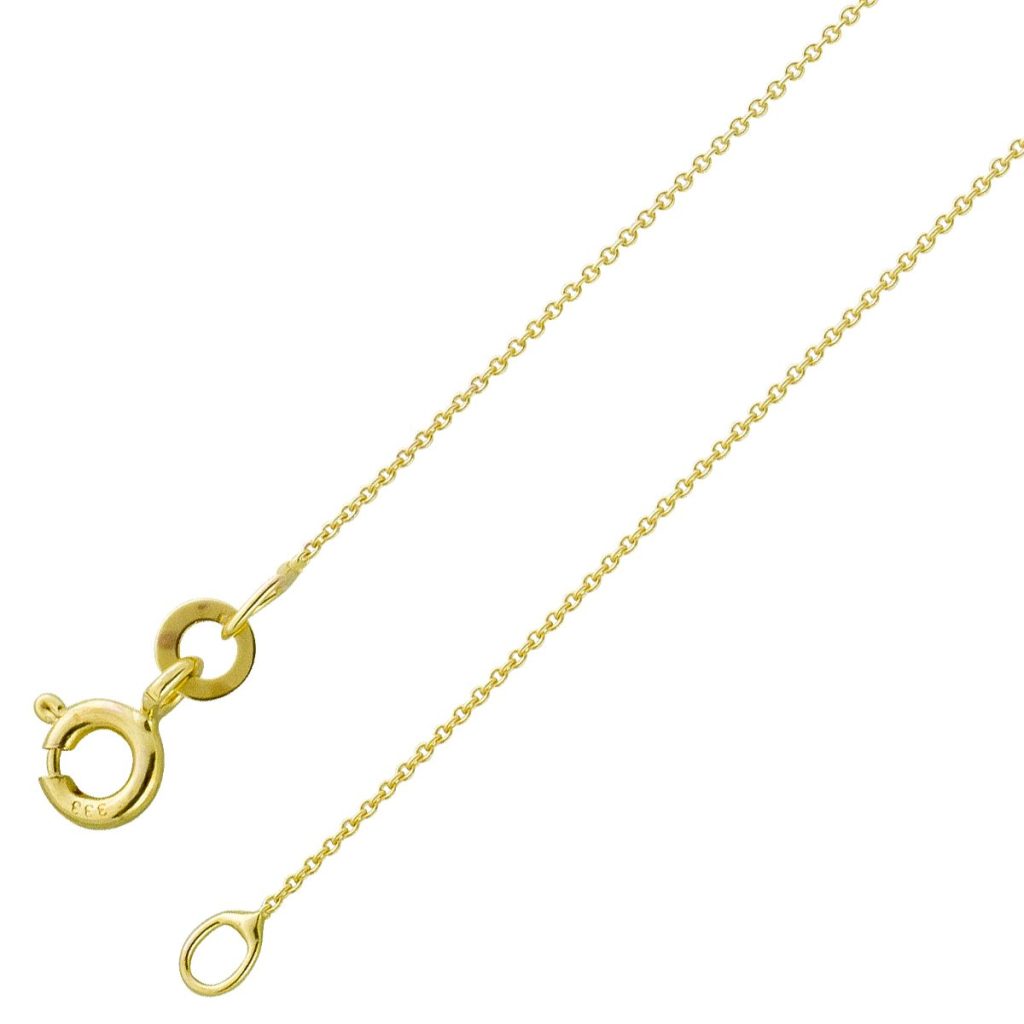 Ankerkette 0,5mm Gelbgold 333 8 Karat massiv poliert