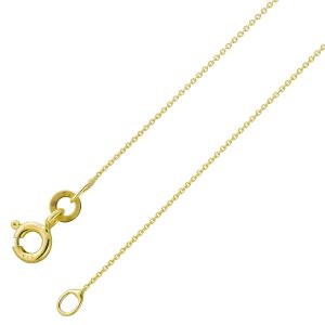 Ankerkette 0,5mm Gelbgold 333 8 Karat massiv poliert