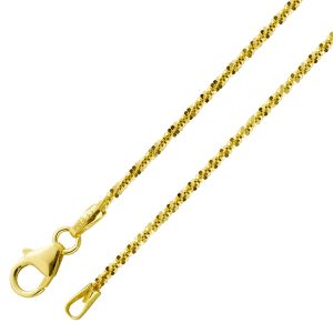 Criss Cross Kette 1,4mm Gelbgold 333 8 Karat massiv poliert