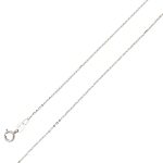 Ankerkette 0,7mm Weißgold 375 9 Karat massiv poliert