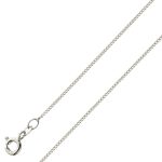 Panzerkette 1,1mm Weißgold 585 14Karat massiv poliert