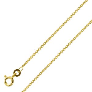 Ankerkette 1,5mm Gelbgold 333 8 Karat massiv rund poliert