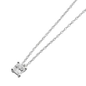 Diamant Kette 0.25ct Anhänger Weißgold 585 14K Lab Grown Diamant