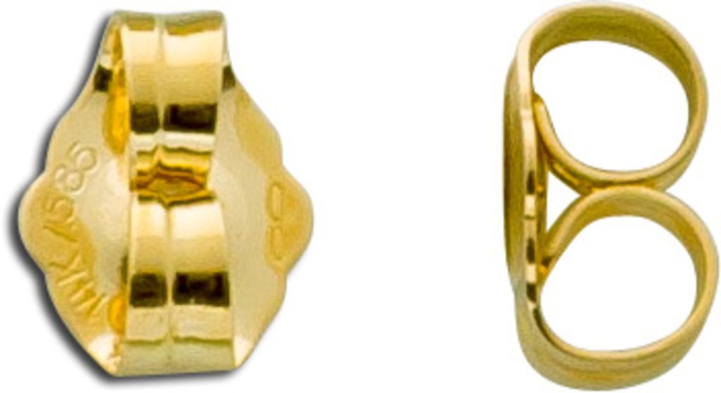 Ohrringe – Ohrmutter GelbGold 375 9 Karat hochglanzpoliert
