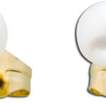 Perlen Ohrstecker Gelbgold 585 14 Karat Süßwasserzuchtperlen 5mm