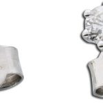 Brillant Ohrstecker Weißgold 585 14K Natur Diamanten 0.15ct