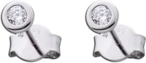 Solitär Ohrstecker Weißgold 585 14K Natur Diamanten 0.20ct