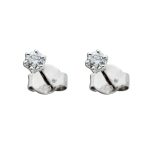 Brillant Ohrstecker Weißgold 585 14K Natur Diamanten 0.25ct