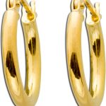 Creolen 15mm Gelbgold 333 8 Karat Hoops