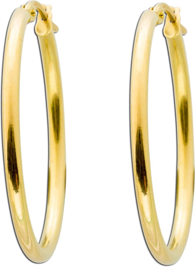 Goldcreolen Hoops 30mm Gelbgold 333 8 Karat UNO A ERRE