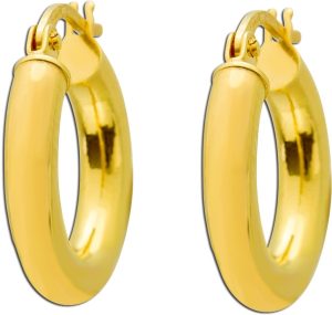 Creolen 16mm Gelbgold 375 9 Karat Hoops