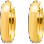 Creolen 17mm Gelbgold 375 9 Karat Klapp Scharnier