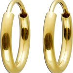 Creolen 13mm Gelbgold 585 14 Karat Ohrringe