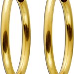 Creolen Gelbgold 333 8 Karat 20mm flexibel