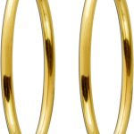 Creolen Hoops Gelbgold 333 8 Karat 30mm flexibel
