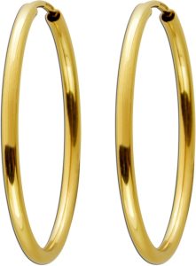 Creolen Hoops Gelbgold 333 8 Karat 30mm flexibel