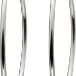 Creolen Hoops Weißgold 585 14 Karat 50mm flexibel