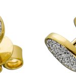 Brillant Ohrstecker Gold 585 Weißgold 14K Natur Diamanten