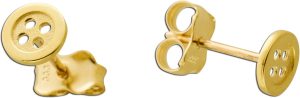 Ohrstecker Knopf Design 5mm Gelbgold 333 8 Karat