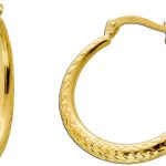 Creolen Gelbgold 333 8K 25mm Klapp Scharnier