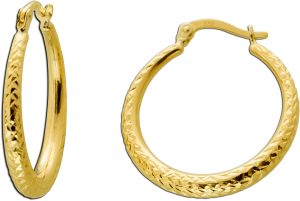 Creolen Gelbgold 333 8K 25mm Klapp Scharnier