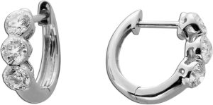 Diamant Creolen Weißgold 585 14K Lab Grown Diamanten 1ct.