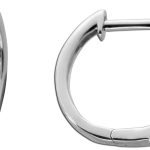 Diamant Creolen Weißgold 375 9K Lab Grown Diamanten 0.10ct