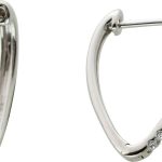 Brillant Creolen Weißgold 375 9K Lab Grown Diamanten 0.10ct