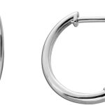 Brillant Creolen Weißgold 375 9K Lab Grown Diamanten 0.15ct