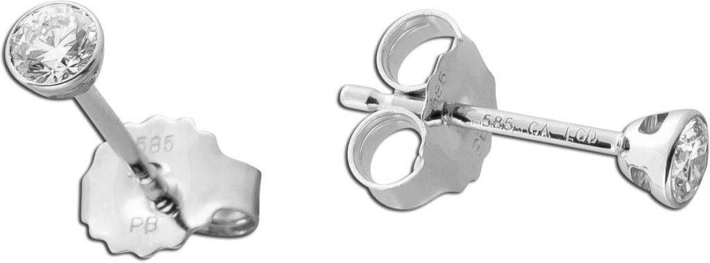 Diamant Ohrstecker Weißgold 585 14K Lab Grown Diamanten 0.20ct
