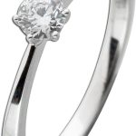 Solitärring 0.25ct F VSI Weißgold 585 14K Lab Grown Diamond