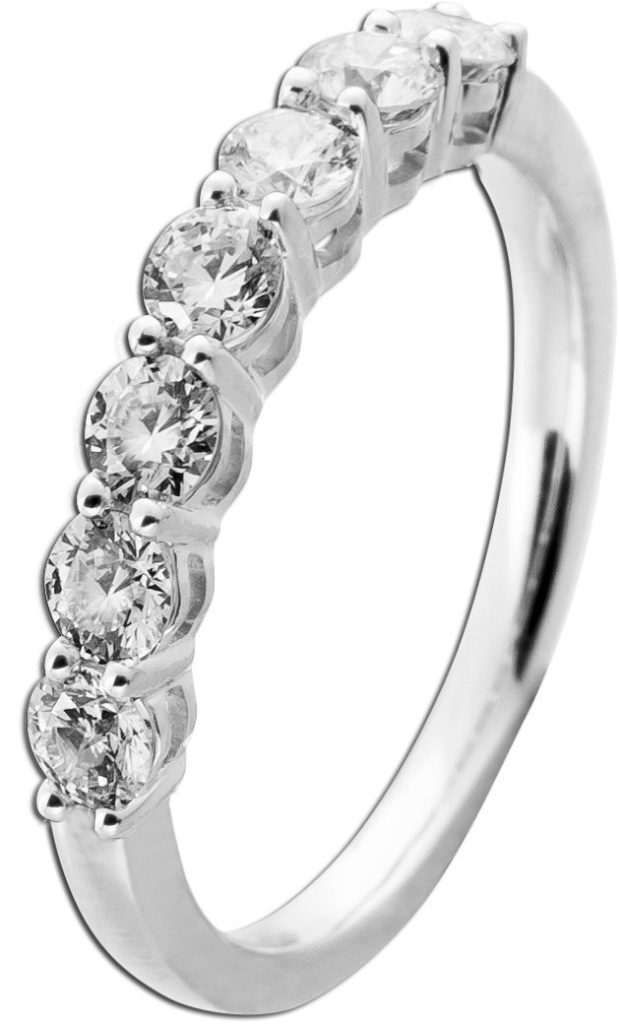 Brillant Memoire Ring 0.50ct Weißgold 585 14K Lab Grown Diamanten