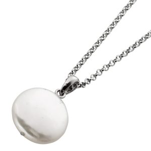 Erbskette Silber 925 Anhänger Süßwasserperle 47