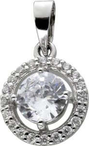Anhänger Silber 925 Halo 2ct. Circle of Life Design Tiffany Christine