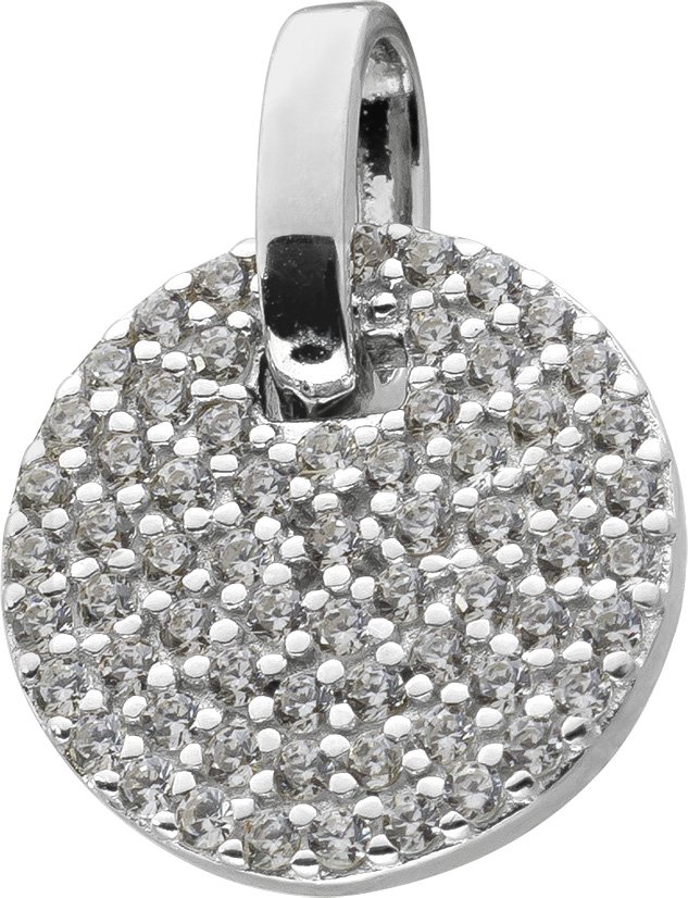 Anhänger Silber 925 rhodiniert 70 Zirkonia Brillantlook Circle of Life