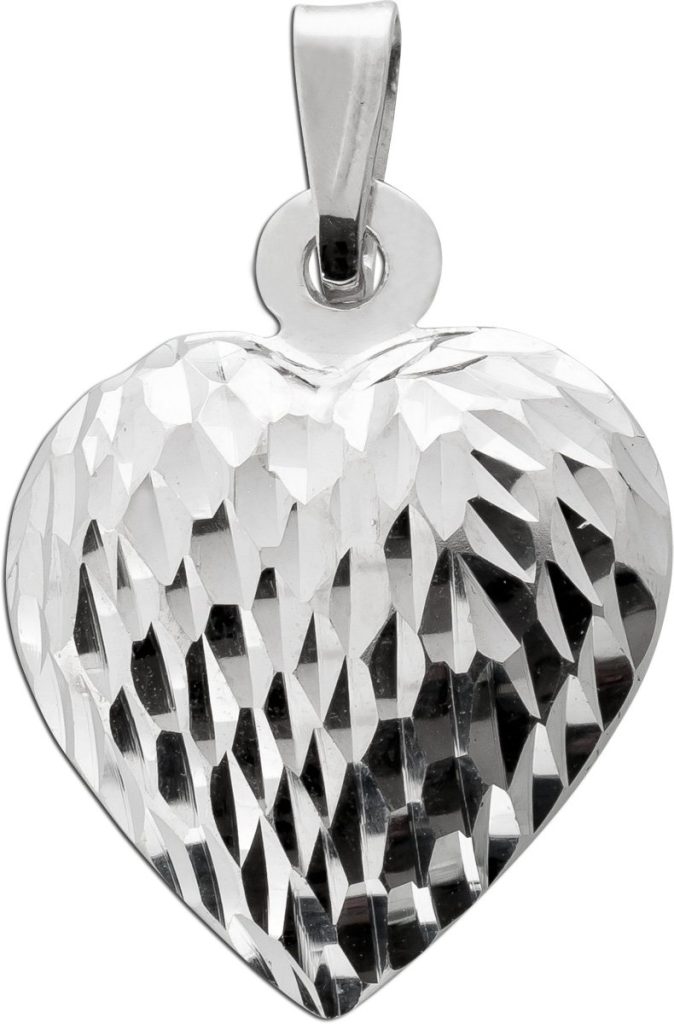 Herz Anhänger in Silber 925 rhodiniert