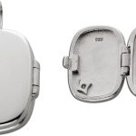 Medaillon Silber 925 weißer Zirkonia Stein Brillantlook