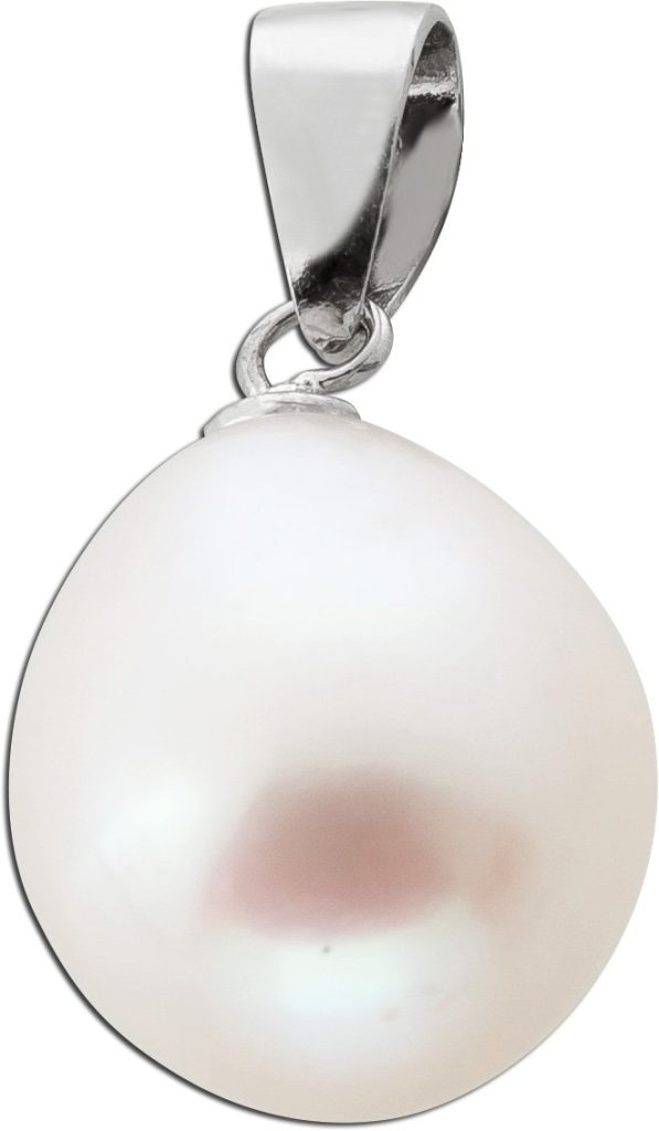 Perlen Anhänger Silber 925 Süßwasser Zuchtperle 10-11mm